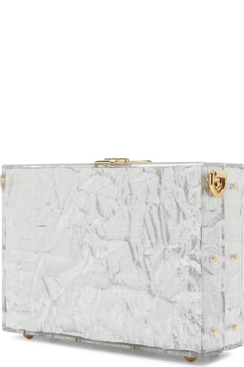 Dolce & Gabbana Shoulder Bags for Women Dolce & Gabbana Metallic Box Mini Bag
