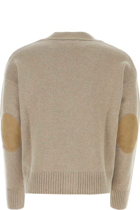 Ami Alexandre Mattiussi Sweaters for Men Ami Alexandre Mattiussi Cappuccino Wool Blend Cardigan