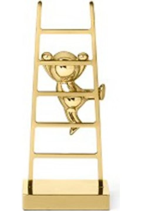 Homeware Ghidini 1961 Omini - The Climber Clips Holder Polished Brass