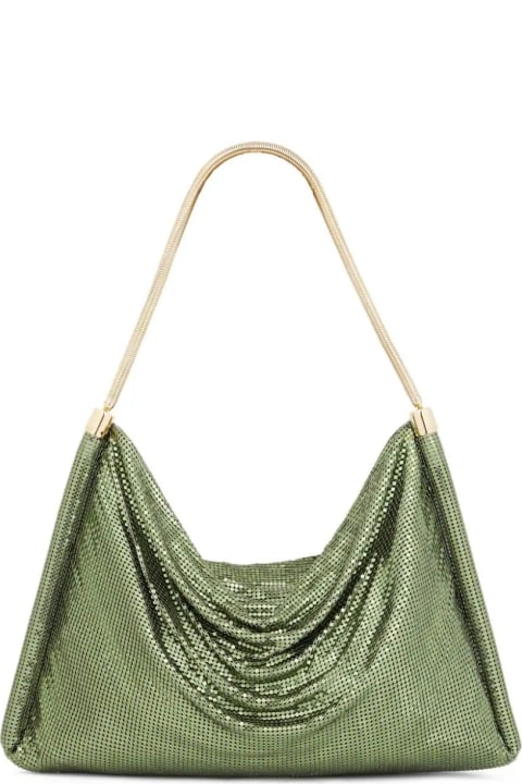 Paco Rabanne for Women Paco Rabanne Green Mesh Tube Shoulder Bag