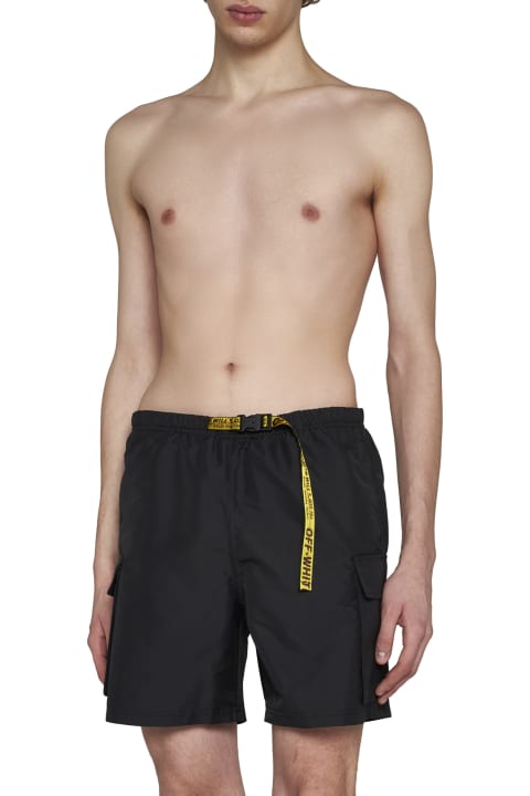 Swimwear for Men Off-White Industrial Cargo Swim Shorts