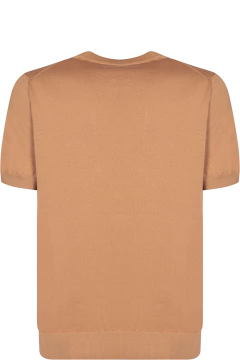 Canali Topwear for Men Canali Edges White/beige T-shirt