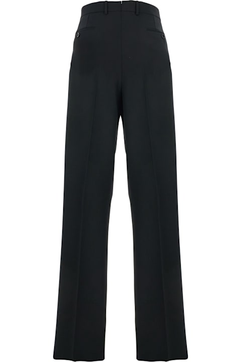 Homeware Tom Ford Black Pants With High Waist And Pences In Wool Man