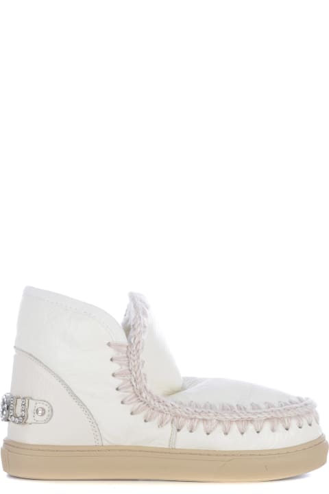 Fashion for Women Mou Boots Mou "sneakers Strass" Made Of Genuine Leather