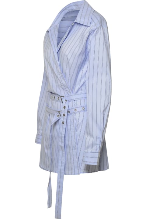 ウィメンズ AMBUSHのコート＆ジャケット AMBUSH Stripes Crossed Shirt Dress
