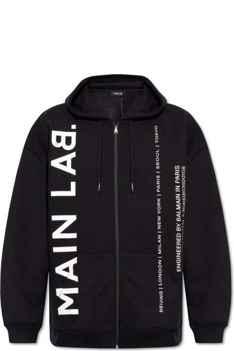 Balmain Clothing for Men Balmain Main Lab Zipped Hoodie