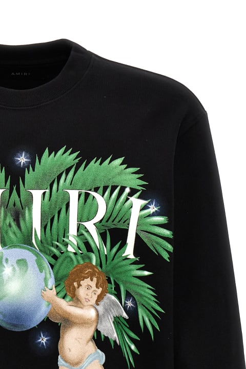 AMIRI Airbrush Cherub Tシャツ 天使モチーフ コットン AMIRI】アミリ 'Airbrush cherub' ロゴ 半袖 プリントTシャツ