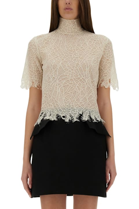Alexander McQueen Topwear for Women Alexander McQueen Spider Web Lace Top