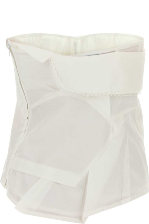 Miu Miu for Men Miu Miu White Poplin Top