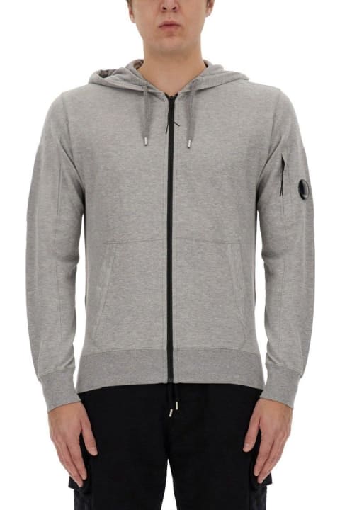 C.P. Company Fleeces & Tracksuits for Women C.P. Company Lens Detailed Zip-up Hoodie