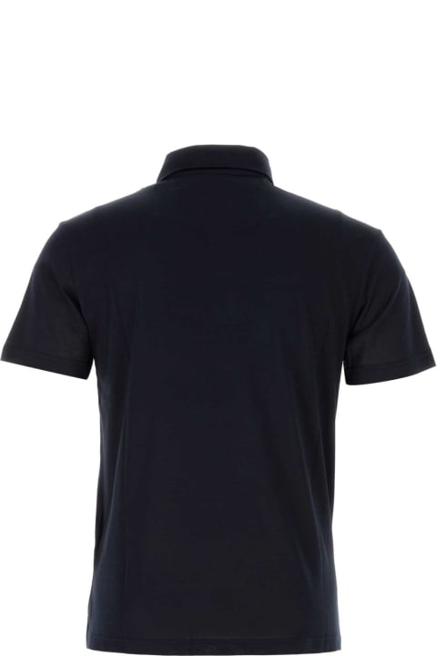 PT01 Clothing for Men PT01 Navy Blue Cotton Polo Shirt