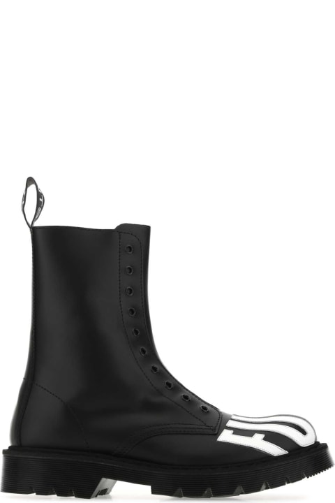 VTMNTS for Men VTMNTS Black Leather Ankle Boots