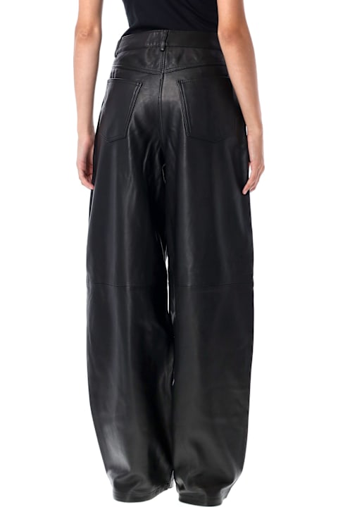 REMAIN Birger Christensen سراويل طويلة وقصيرة لـ السيدات REMAIN Birger Christensen Cocoon Leather Pants