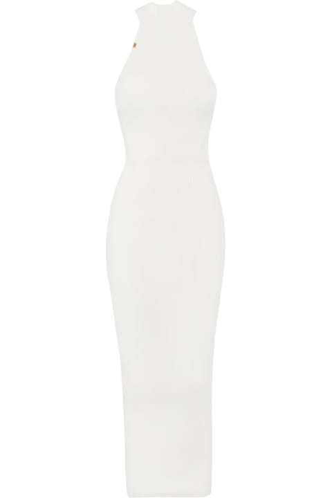 Dresses for Women Elisabetta Franchi Ribbed Viscose Dress With Heart Design
