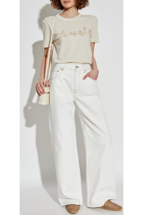 Homeware Fendi Fendi T-shirt With Shimmering Appliqués