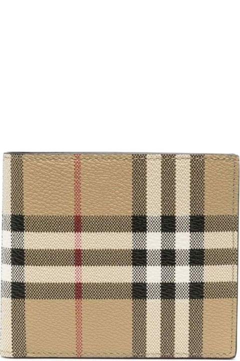 Burberry Wallets for Men Burberry All-over Check Printed Bi-fold Wallet
