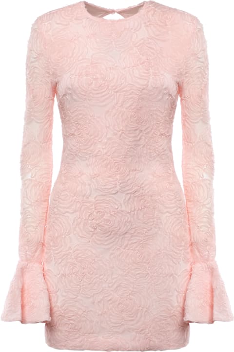 インテリア Rotate by Birger Christensen Mini Dress With Mesh Ruffles