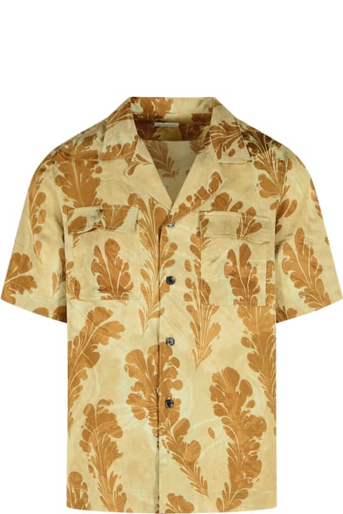 Dries Van Noten Shirts for Men Dries Van Noten 'cameron' Beige Viscose Shirt