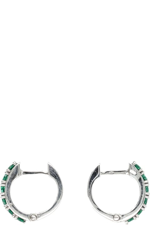 Emanuele Bicocchi Crystal Hoop Earrings