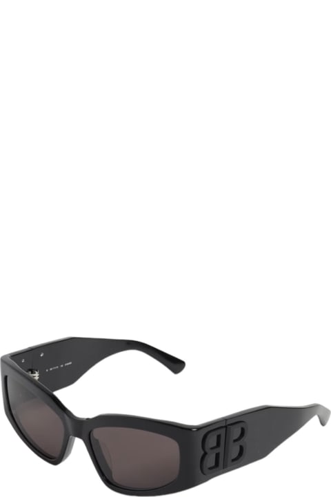 ウィメンズ Balenciaga Eyewearのアイウェア Balenciaga Eyewear Bb0324 - Black Sunglasses