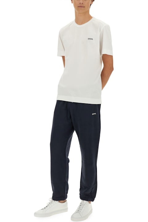 سترات صوف وبدل رياضية لـ القسم الرجالي Zegna Jogging Pants With Logo