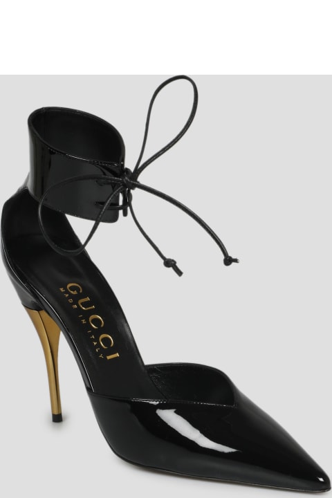 High-Heeled Shoes for Women Gucci Leather Pumps
