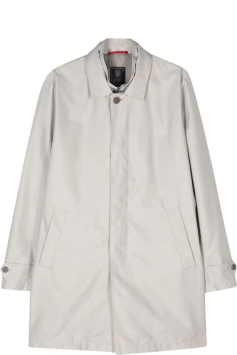 Fay Coats & Jackets for Men Fay Light Grey Morning Raincoat