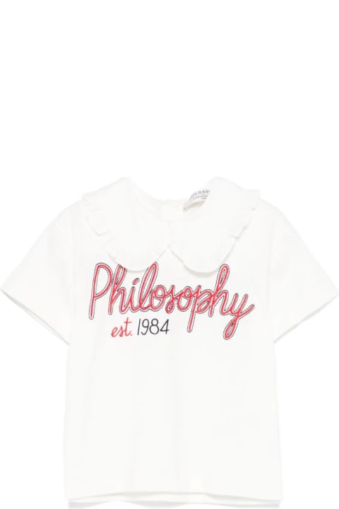 Philosophy di Lorenzo Serafini Kids for Girls Philosophy di Lorenzo Serafini Kids T-shirt Con Ricamo