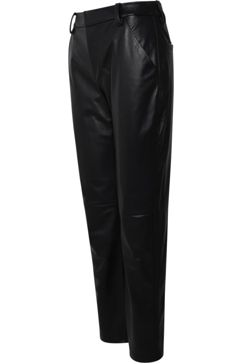 Ferrari Pants & Shorts for Women Ferrari Black Leather Pants