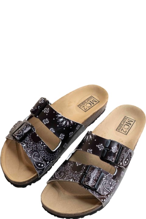 Homeware MC2 Saint Barth Woman Black Cork Sandals