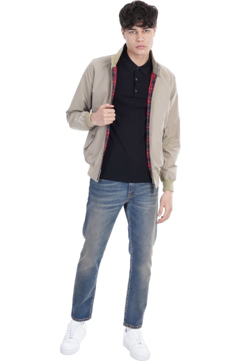 Casual Jacket In Beige Polyester