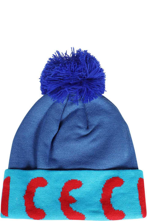 Icecream Hats for Men Icecream Knitted Wool Beanie With Pom-pom