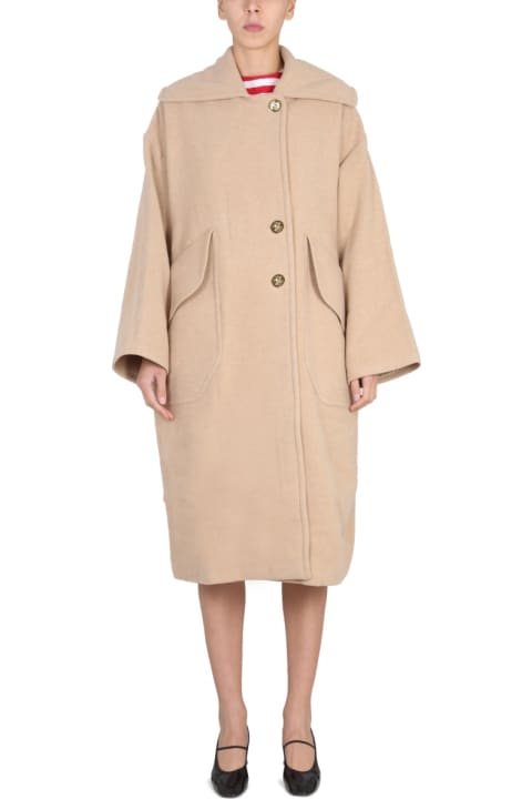 Patou Coats & Jackets for Women Patou Wool Maxi Coat