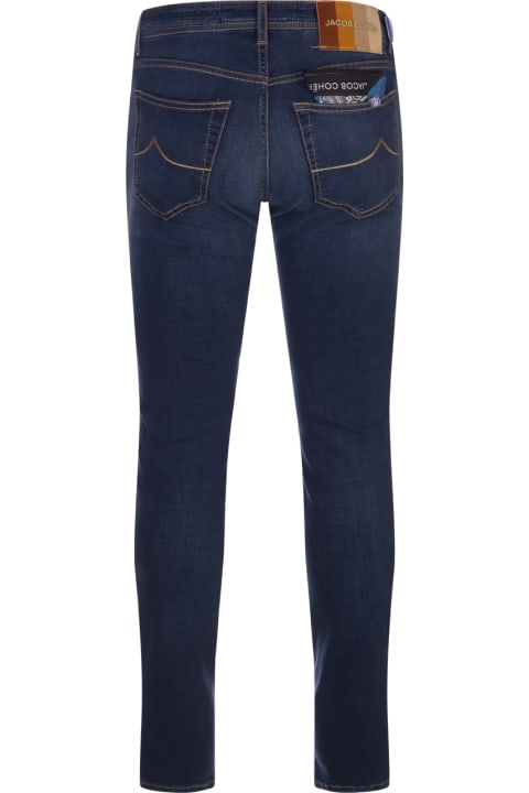Fashion for Men Jacob Cohen Indigo Blue Slim Nick Jeans