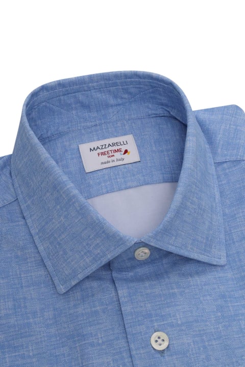 メンズ Mazzarelliのシャツ Mazzarelli Light Blue Shirt