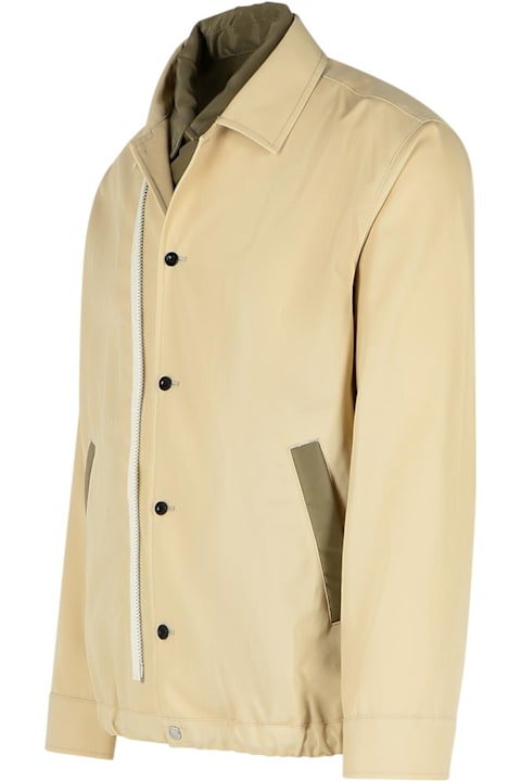 Sacai Coats & Jackets for Men Sacai 'twill' Beige Cotton Jacket