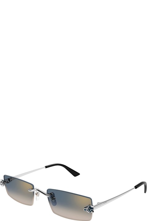Homeware Cartier Eyewear Panthère De Cartier Ct0598s-002 - Silver Sunglasses