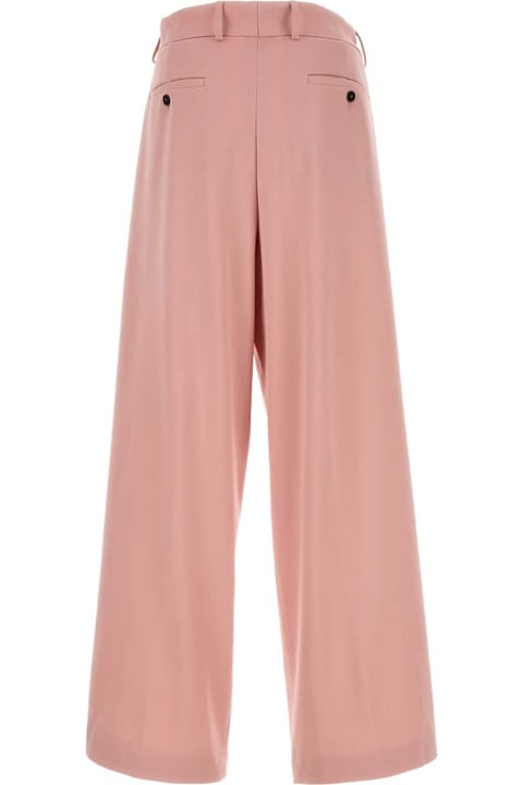 Dries Van Noten for Men Dries Van Noten Pink Wool Wide-leg Pant