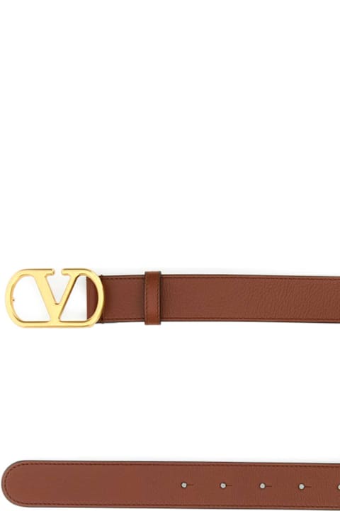 Valentino Garavani for Women Valentino Garavani Caramel Leather Belt
