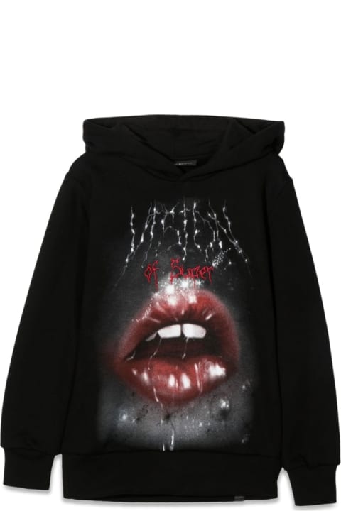 Vision of Super Sweaters & Sweatshirts for Boys Vision of Super Hoodie Rock Mouth Print