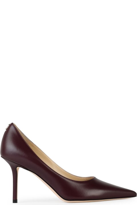 Jimmy Choo for Women Jimmy Choo 'love 85' Burgundy Leather Pumps