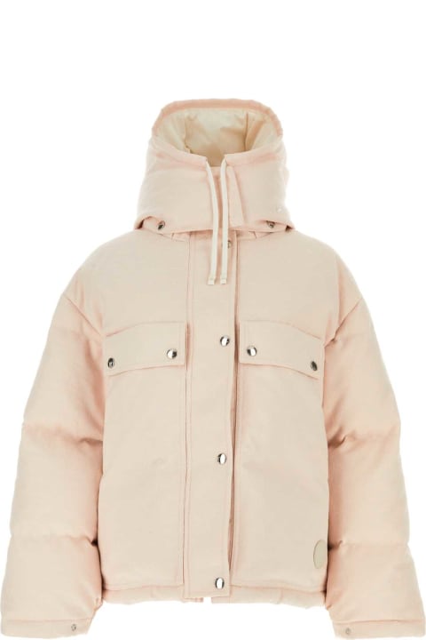Gucci Coats & Jackets for Women Gucci Pink Gg Cotton Blend Down Jacket
