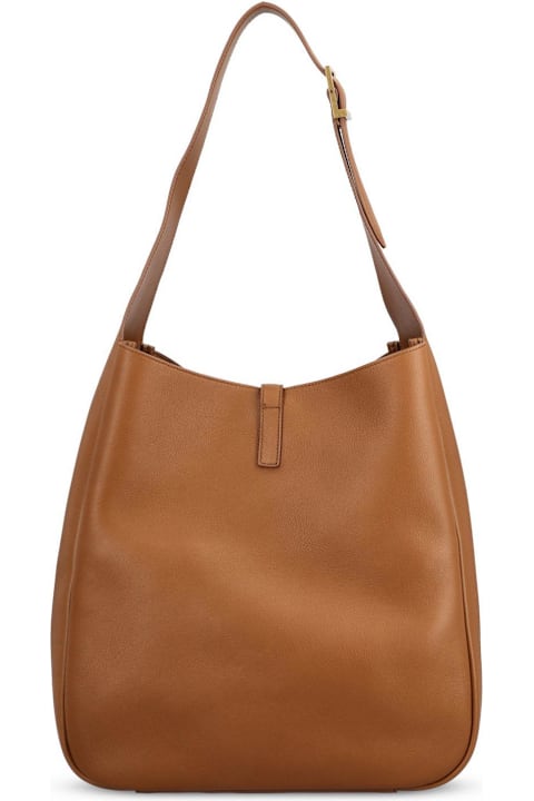 Saint Laurent Le 5 à 7 Logo Plaque Large Shoulder Bag