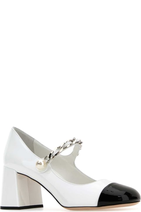 Bridal Shoes for Women Miu Miu White Leather Pumps