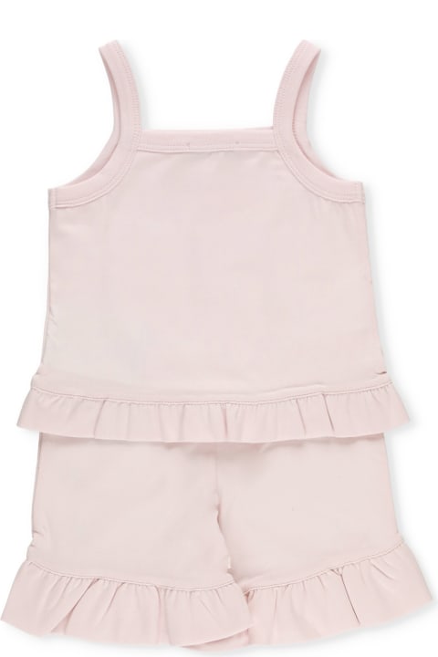Moncler Bodysuits & Sets for Baby Girls Moncler Cotton Two-piece Set