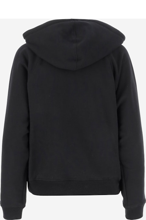 Chloé سترات لـ السيدات Chloé Cotton Hoodie With Logo