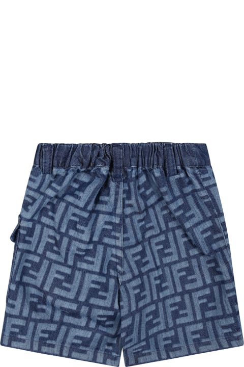 Blue Shorts For Baby Boy With Ff