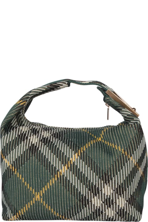 ウィメンズ Burberryのバッグ Burberry Medium Peg Check-pattern Tote Bag