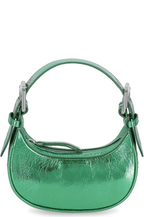 BY FAR for Women BY FAR Metallic Zipped Shoulder Bag