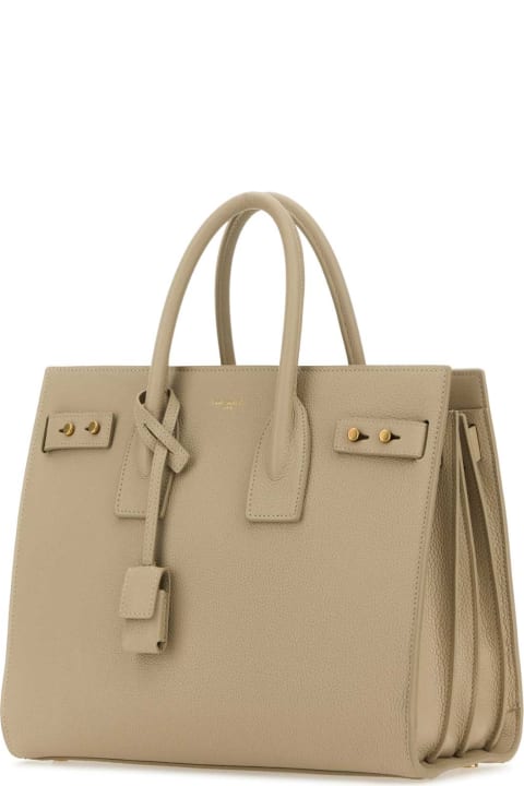 Saint Laurent Bags for Women Saint Laurent Sand Leather Mini Sac De Jour Handbag